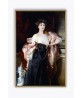 Antique Oil Painting, Portrait of Lady, Victorian Portrait, Moody Portrait Wall Art - 1007