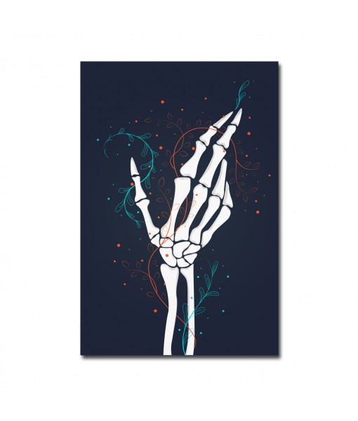 Skeleton Hand Print - Art-1032