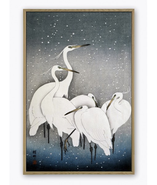 Ohara Koson – Egrets in Snow ...