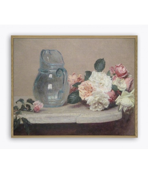 Roses by Henri Fantin-Latour, Vintage Oil ...