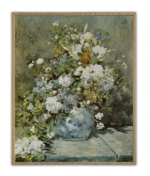 Bouquet Painting Print by Pierre-Auguste Renoir