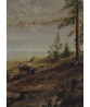 Landscape with Lake - Vintage Painting Print Art-971