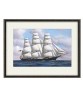 Seascape – Sea, Clipper and Sky – Vintage Oil Painting Print -Art-974