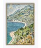 Sea and Mountains -  Vintage Oil Painting Print -Art-979