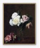 Roses in Vase - Vintage Oil Painting Print