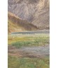 Mountain Lake, Vintage Painting Print, Art-985