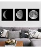 Moon Phases Photo Print Large Wall Art Decor Set of 3