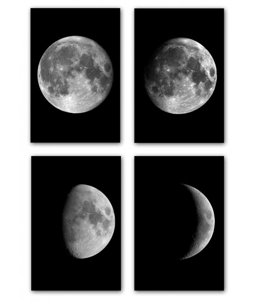 Moon Phases Print Set of 4